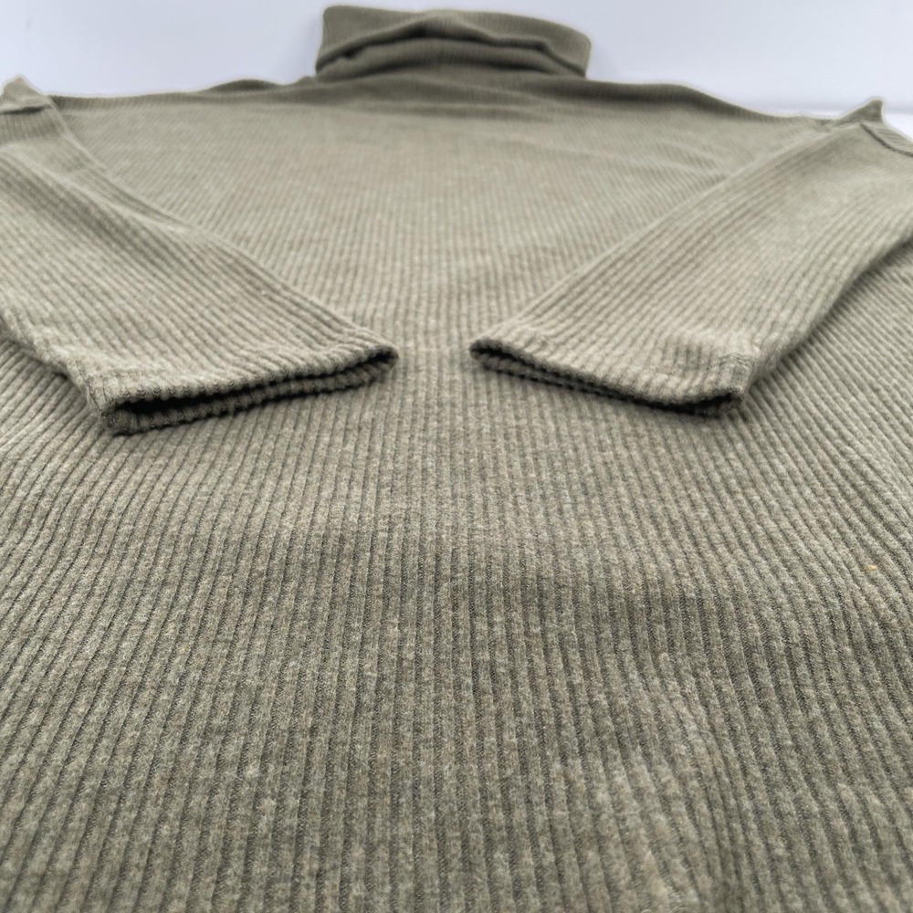 H By Bordeaux Womens Sz L Olive Green Turtleneck Sweater - Picture 7 of 7